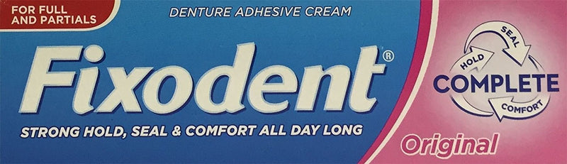 Fixodent Original Denture Adhesive Cream 47g x 3 Packs