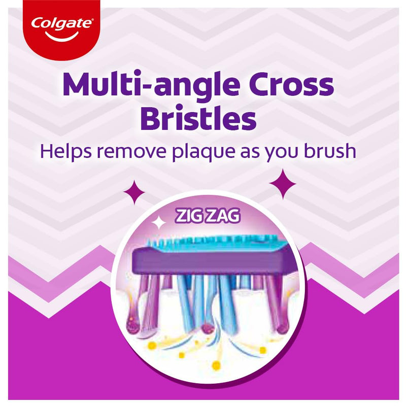 Colgate ZigZag Anti-Bacterial manual Toothbrush for adults – Soft