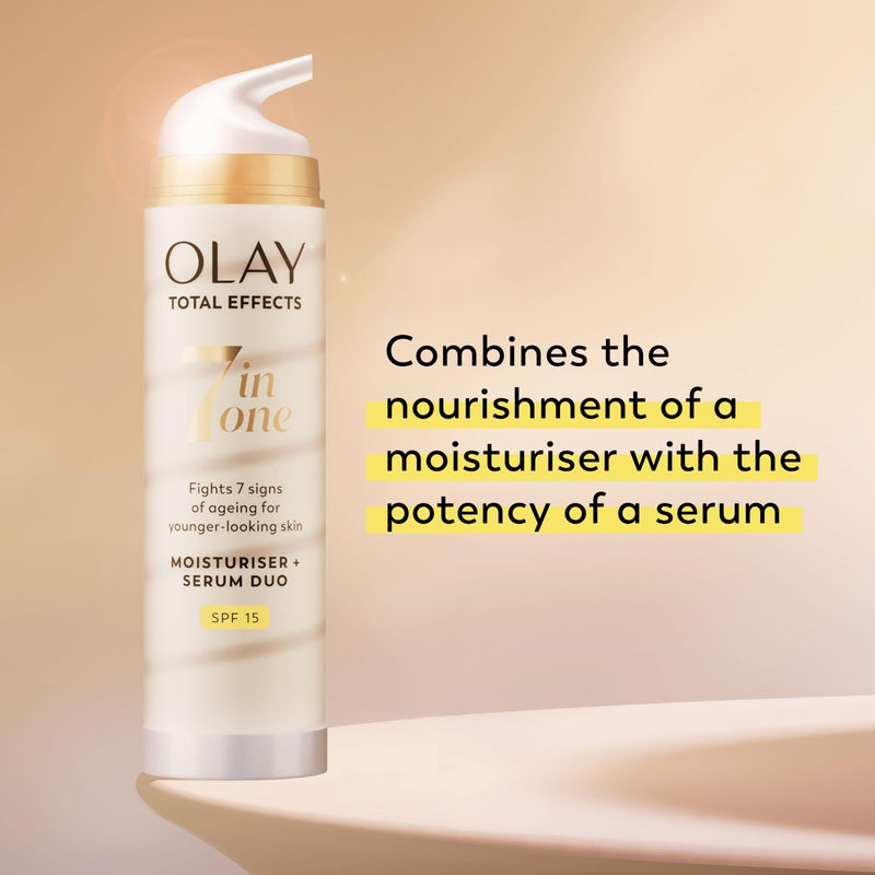 Olay Total Effects Moisturiser And Serum Duo With SPF 20, 40ml