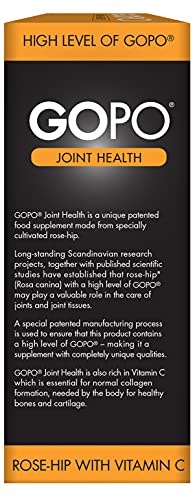 GOPO Joint Health 200 Capsules - Rose-Hip & Vitamin C - Helps maintain healthy & flexible joints