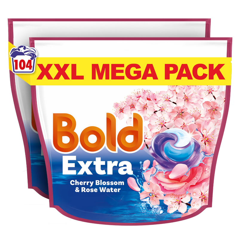 Bold Platinum Cherry Blossom Pods 104 washes (52x2) (new)
