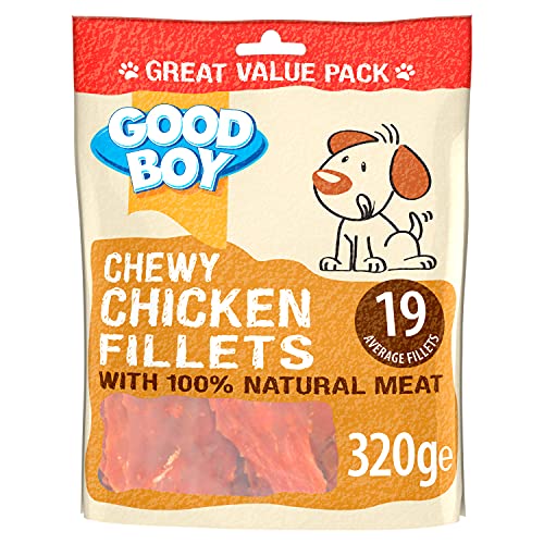Good Boy Good Boy - Tender Duck Fillets - Dog Treats - Made With 100% Natural Duck Breast Meat - 320 Grams - Low Fat Dog Treats - Case of 3