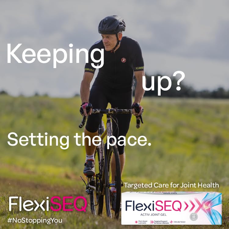FlexiSEQ Gel, 50g, Drug-Free, for Joint Wear & Tear, Pain Relief Gel, (Packaging May Vary)