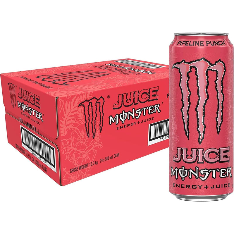 Monster Energy Drink Pipeline Punch Cans, 24 x 500ml