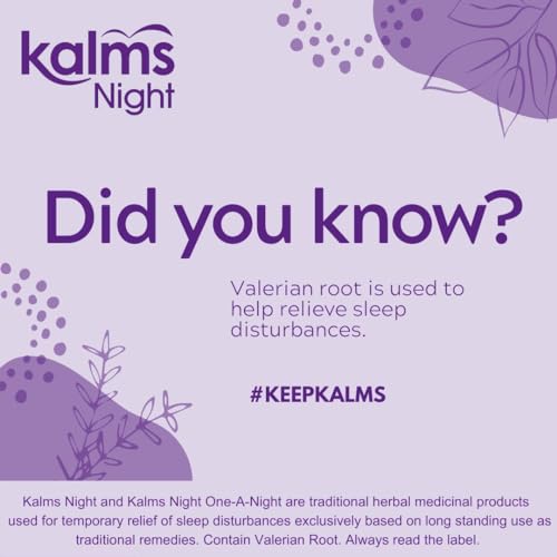 Kalms Night One-a-Night 28 Tablets - Traditional Herbal Medicinal Product Used for The Temporary Relief of Sleep Disturbances.