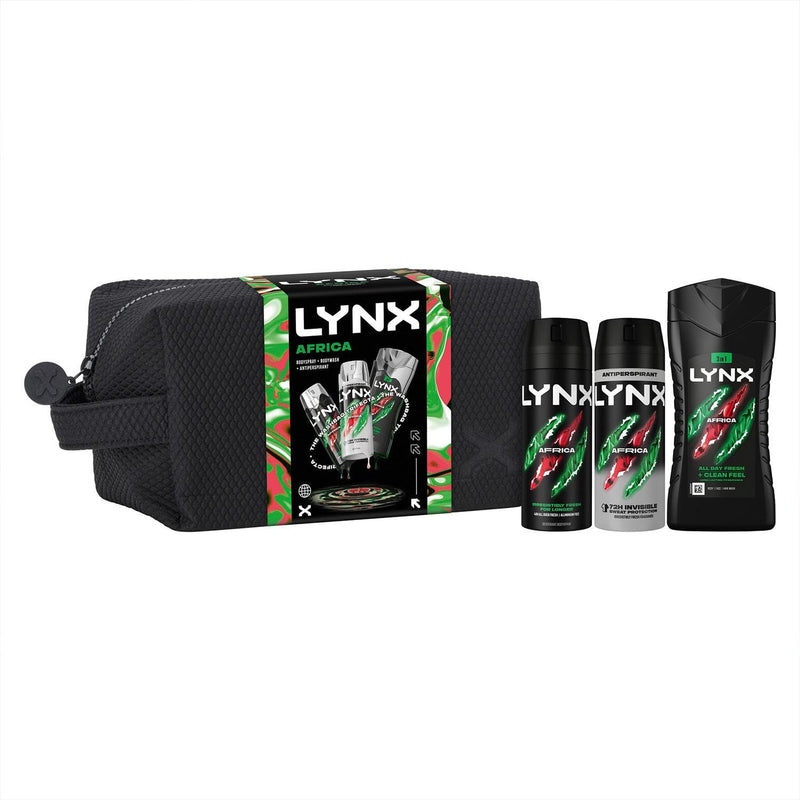 Lynx Africa Washbag Gift Set for Men