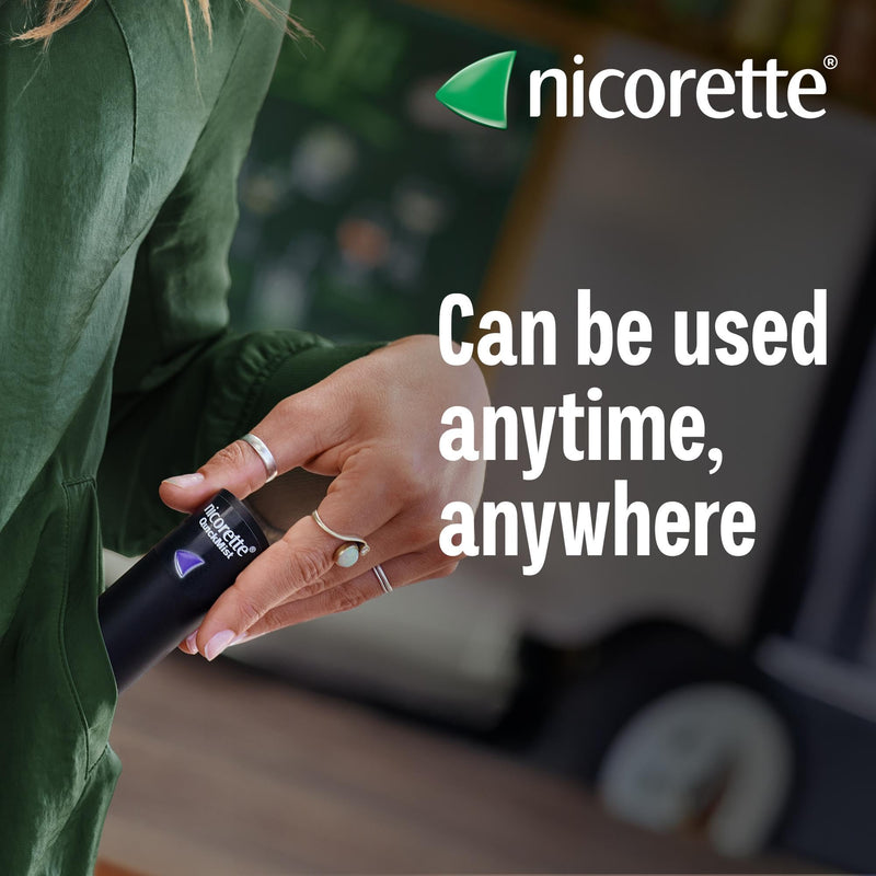 Nicorette QuickMist Mouthspray, Freshmint Smoking or Vaping Cessation Aid, Designed to Start reducing Cravings in 30 Seconds (Quit Smoking or Quit Vaping Aid)