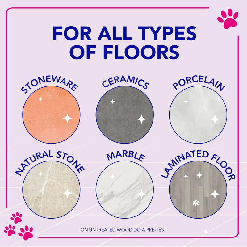 Asevi Concentrated Floor Cleaner Liquid – Fresh and Powerful Cleaning for Laminate, Stone and Hard Surfaces 5L