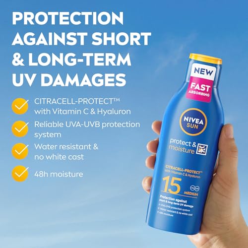 Nivea Sun Immediate Protection Moisturising Sun Lotion, SPF 15 - 200 ml