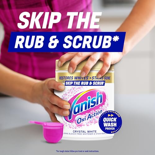 Vanish Gold Oxi Action Laundry Booster and Stain Remover Powder for Whites