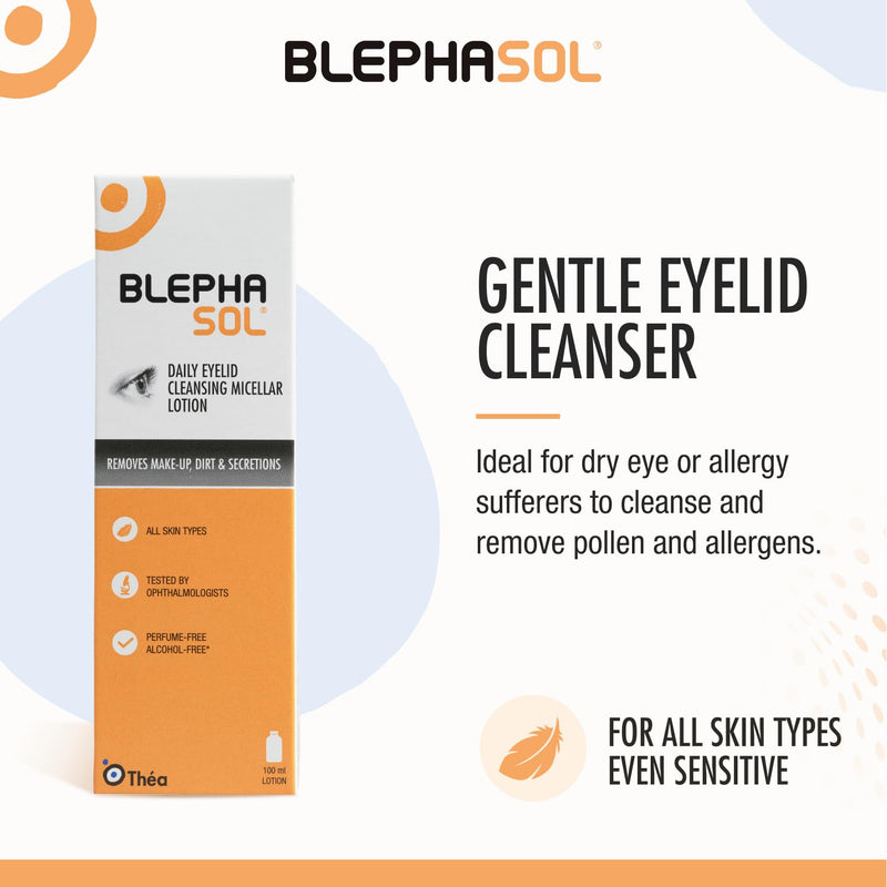 Blephasol Micellar Eyelid Cleansing Lotion, for Sensitive Eyes, 3 x 100ml
