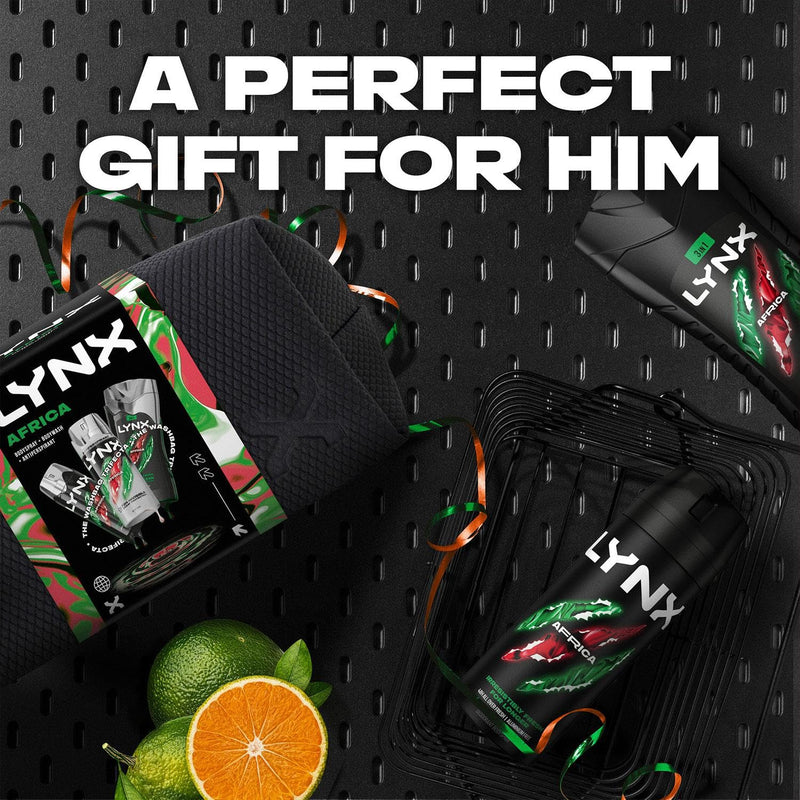 Lynx Africa Washbag Gift Set for Men