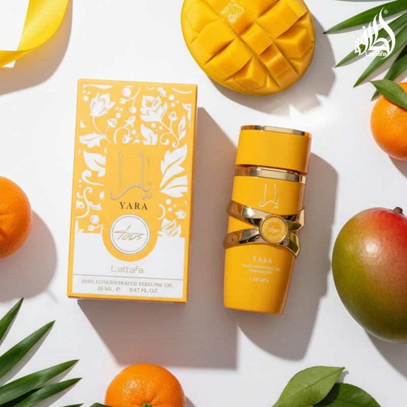 Lattafa Yara Tous – Fruity, Tropical, Floral, Musky – Pure Concentrated Perfume Oil Long-Lasting Fragrance for Women, 0.67 Ounce / 20 ml