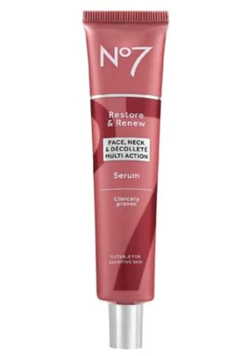 No7 Restore & Renew Face & Neck MULTI ACTION Serum 50ml