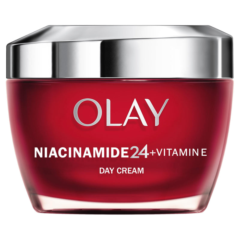 Olay Niacinamide 24 + Vitamin E Moisturiser, Day Cream with 99 Percent Pure Niacinamide and Vitamin E 50ml