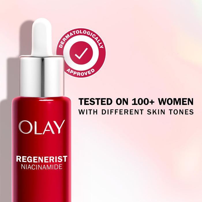 Olay Niacinamide 24 + Vitamin E Serum With 99 Percent Pure Niacinamide and Vitamin E to hydrate, age defy and renew, Fragrance Free, 40ml