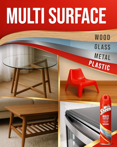 Mr Sheen (ORIGINAL) -Multi-Surface Polish- Aerosol, 250ml (PACK OF 6)