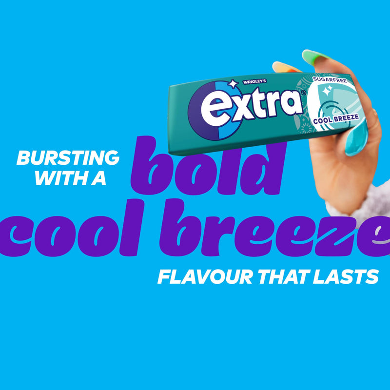 Wrigley's Extra Cool Breeze Sugar Free Chewing Gum Multipack 30x10 Pieces