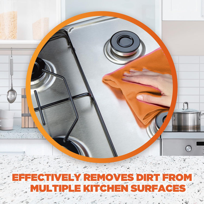Mr Muscle Kitchen Cleaner, Platinum Antibacterial Kitchen Spray, Citrus, Pack of 6 (6 x 750 ml)