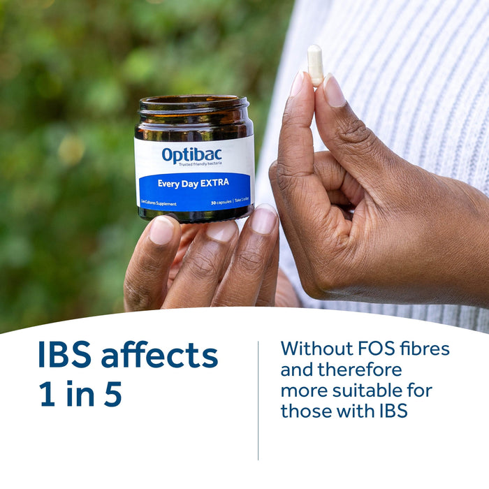 OptiBac for Every Day Extra Strength | Daily 20 Billion Live Bacteria Supplement | Lactobacillus Acidophilus NCFM Multi Strain Formula