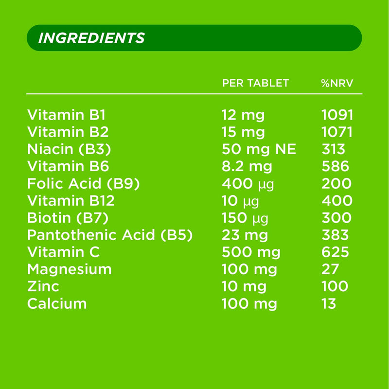 Berocca Vitamin C Effervescent Tablets, Mixed Berries Flavour, 45 Tablets