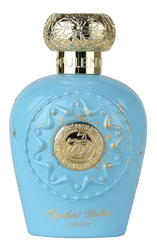 Opulent Dubai by Lattafa Perfumes Unisex Eau de Parfum 100ml Oriental Floral Fragrance with Mango, Jasmine, Ambergris and Oakmoss Long Lasting Luxury Scent for Men and Women