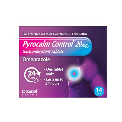 Pyrocalm Control Gastro-Resistant Tablets 20mg, 14 Tablets, Pack of 1