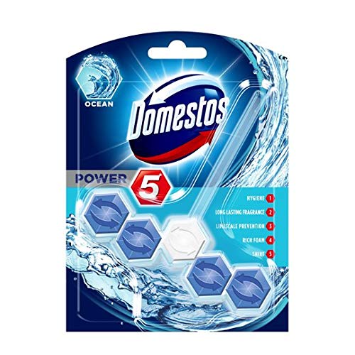 Domestos Power 5 Ocean Block Toilet Rim Cleaner 55g (6 Pack)