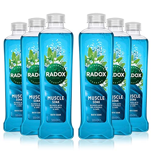 Revitalize Your Body with RADOX Herb Bath Muscle Soak, 500ml (Pack of 6)