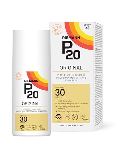 RIEMANN P20 Original SPF30 Spray 200ml | Long Lasting UVA & UVB Sun Protection | Water Resistant Sunscreen Spray | Lightweight Daily Sun Care