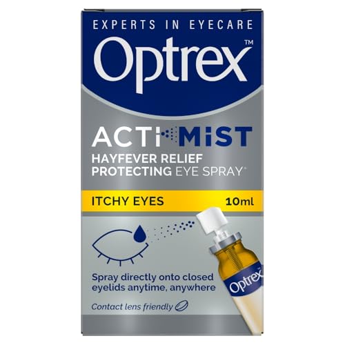 Optrex ActiMist 2-in-1 Eye Spray for Itchy Hayfever Allergy Plus Watery Eyes - 10 ml (Pack of 2)