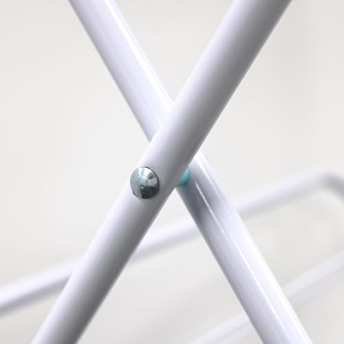 3 Tier Folding Clothes Airer - For Laundry, Indoor And Outdoor | Non-Slip Feet & Corner Spaces for Hangers | Home Storage - Foldable Drying Rack, Lightweight, Space Saving Washing Line