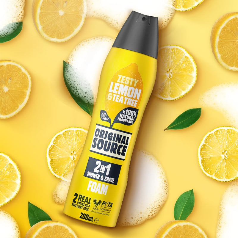 Original Source Lemon & Tea Tree 2 in 1 Shower and Shave Foam