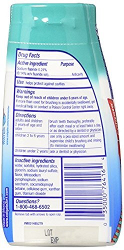 Colgate 2-in-1 Toothpaste & Mouthwash, Whitening Icy Blast, 4.6-Ounce Tubes (Pack of 6)
