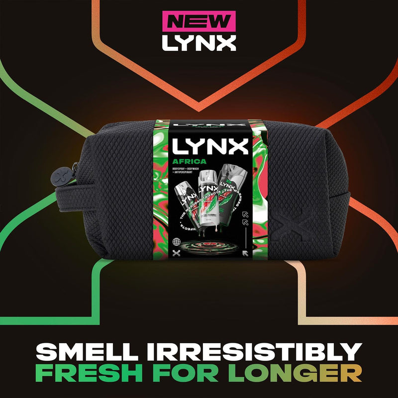 Lynx Africa Washbag Gift Set for Men
