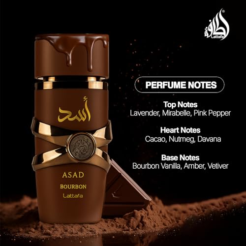 Asad - Bourbon by Lattafa for Men - 3.4 oz EDP Spray
