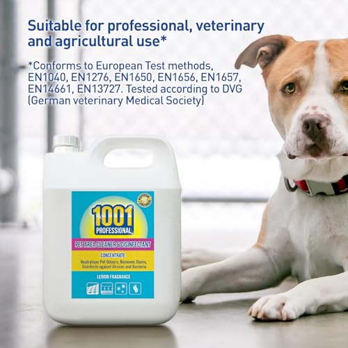 1001 Professional Powerful Pet Area Cleaner & Disinfectant – 5 Litre