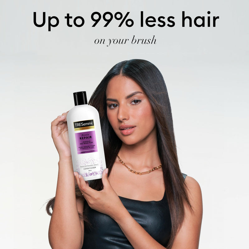 TRESemme Biotin Repair Conditioner visibly repairs 7 types of damage in 1 use for dry, damaged hair 680 ml