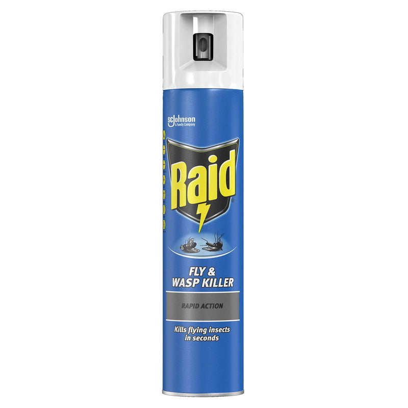 Raid Rapid Action Fly & Wasp Killer, Fly Killer Spray for Indoor Use, 300ml