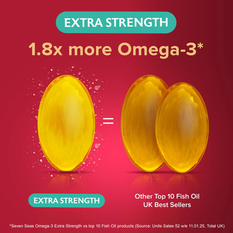 Seven Seas Omega-3 Fish Oil, Extra Strength