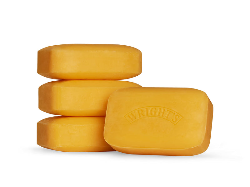 Wrights Traditional Soap with Coal Tar Fragrance 125g pack of 4