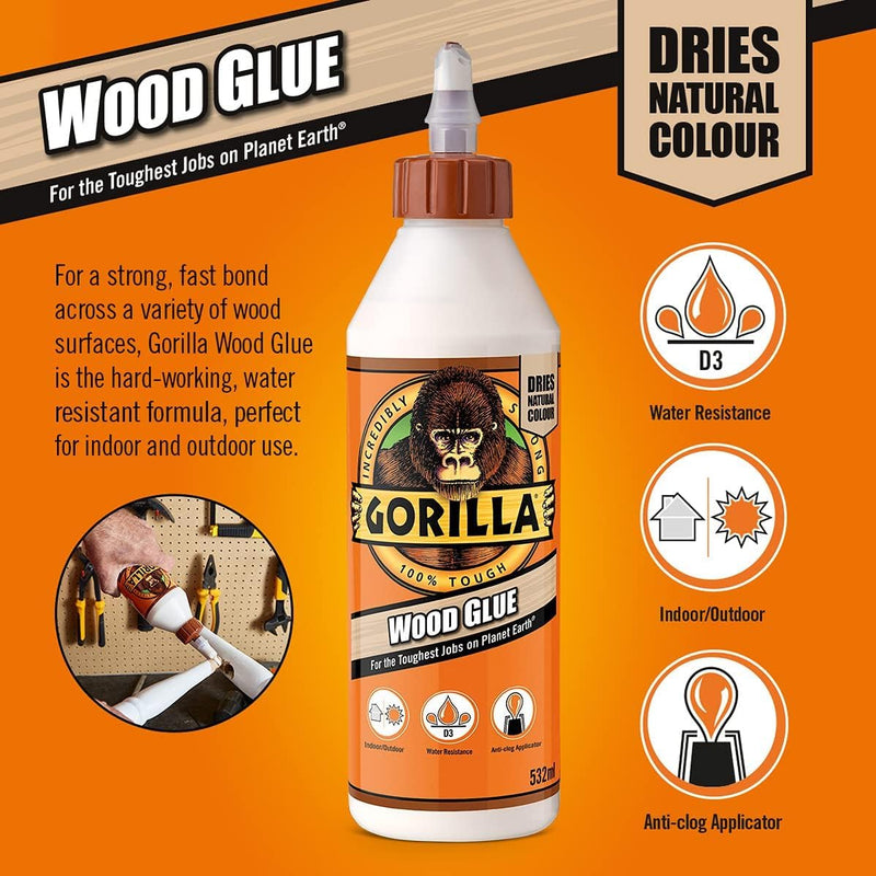 Gorilla Wood Glue 236ml (6 Pack)