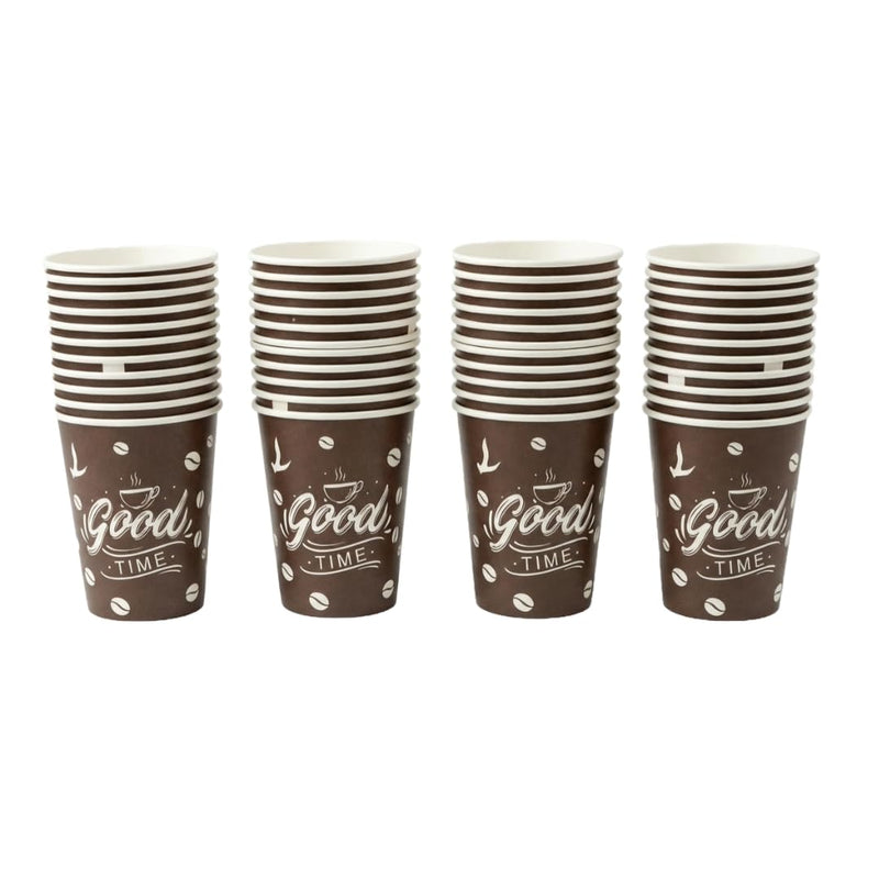 Big Brands Direct 100 Pcs Premium Paper Cups for Hot and Cold Drinks, 8oz 236ml