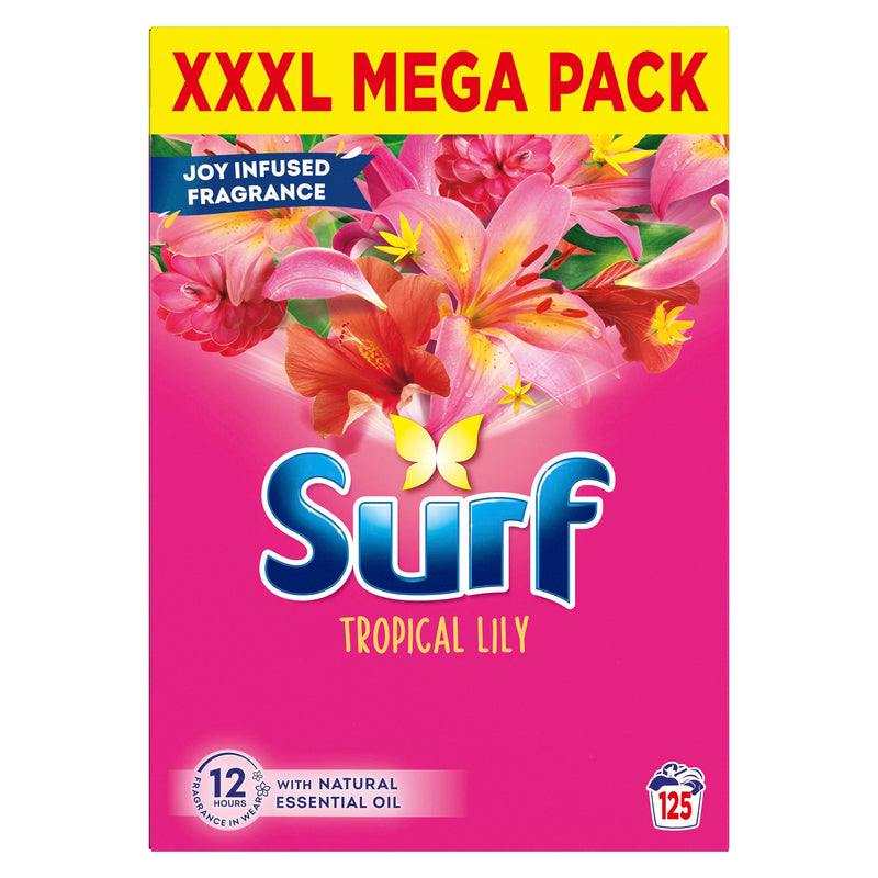 Surf Tropical Lily Washing Powder joy-infused fragrance with natural essential oil