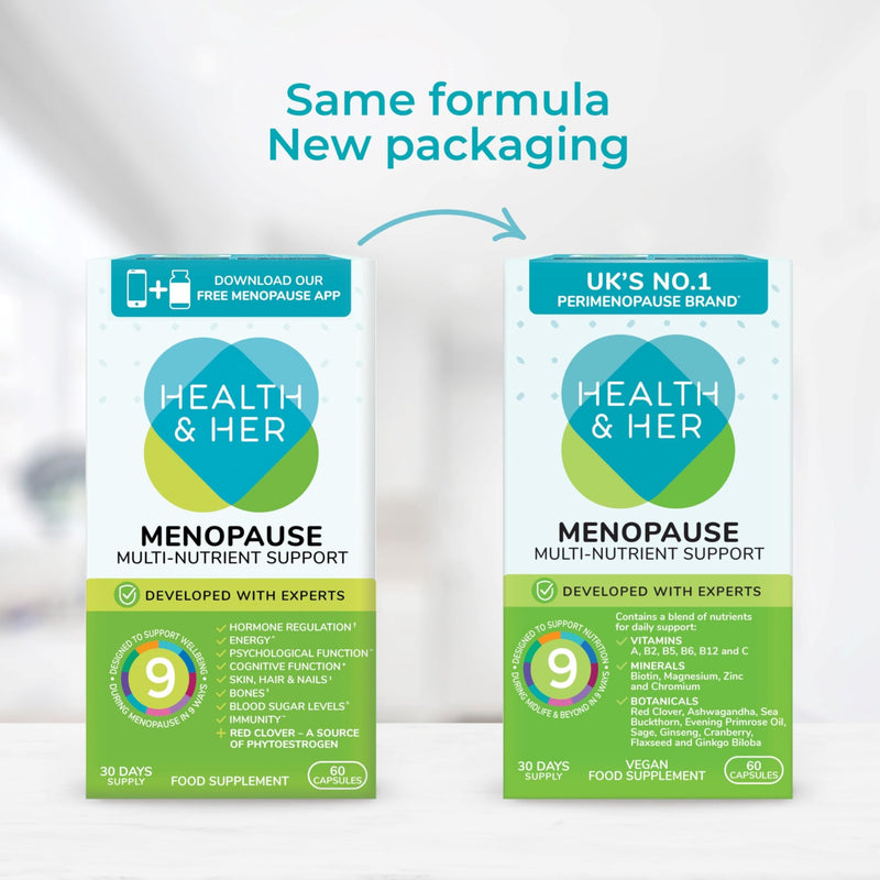 Health & Her Menopause Supplement, Multivitamin for Women