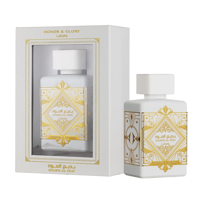 Ard al Zaafaran Trading Lattafa Badee Al Oud Honor & Glory EDP 100ml - Long Lasting Sweet Spicy Vanilla fruity and Aromatic Oudh Perfume for Women and Men - 100ml Unisex Perfume