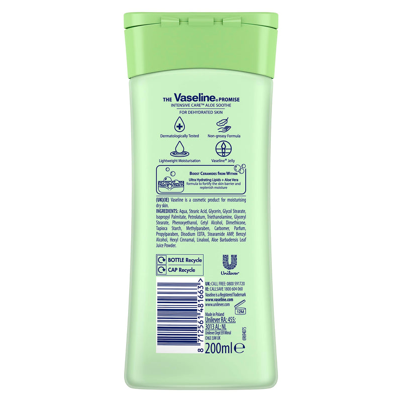 Vaseline Intensive Rescue Moisture Locking Body Lotion Unfragranced