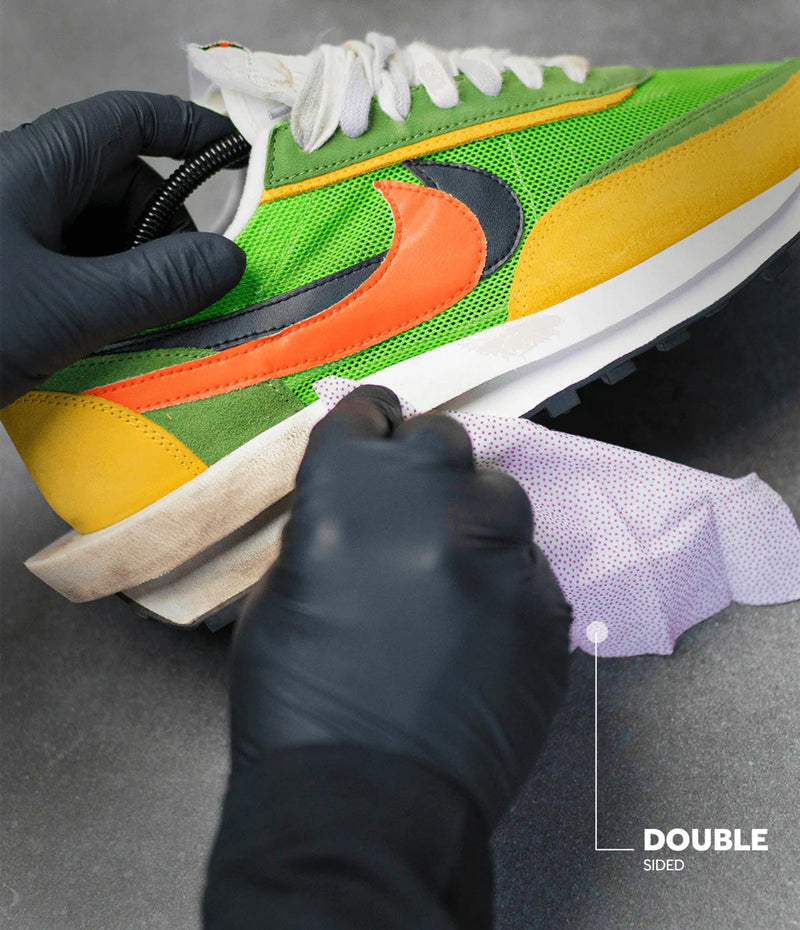 Crep Protect Shoe Wipes - Biodegradable, Dual-Sided Sneaker Cleaning Wipes for Quick Dirt & Scuff Removal - Individually Wrapped (Pack of 12)