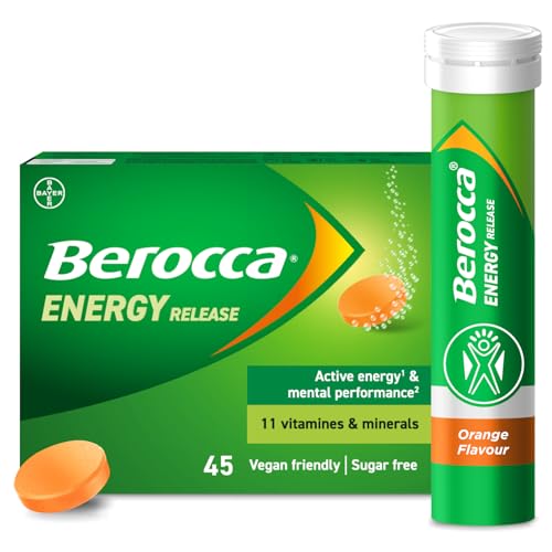 Berocca Vitamin C Effervescent Tablets, Orange Flavour, 45 Tablets