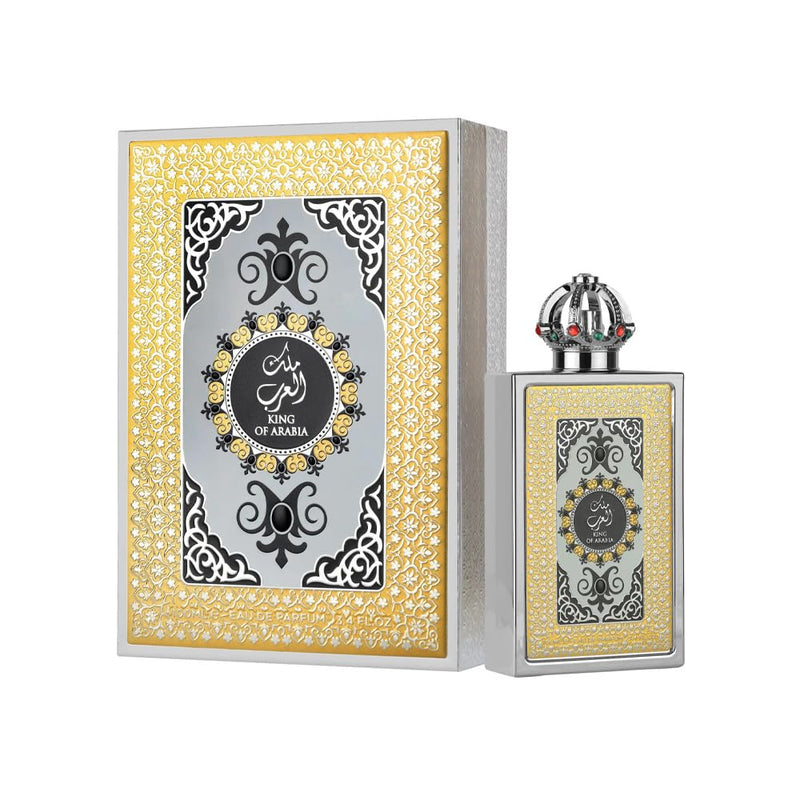 King of Arabia 100 ml EDP Lattafa Pride – Unisex Fragrance with Bergamot, Mint, Black Tea, Ginger, Leather & Vanilla – Warm Spicy Aromatic Scent